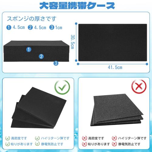 TORIBIO Aluminum Tool Case with Block Cushion, Protective Tool Case, DIY Attache Case with Lock, Aluminum Case, Dedicated Storage Case for Precision I