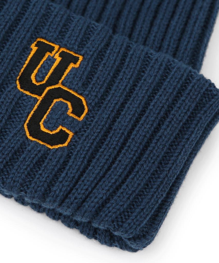 Eondeokeonteulol All-Season Thin Long Beanie Cotton Knit Unisex Logo Beanie Hat Beanie / Sports Crew / D Indigo