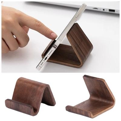 Universal Solid Wood Phone Holder Stable Smartphones Support Bracket Tablet Holder  Watching Videos