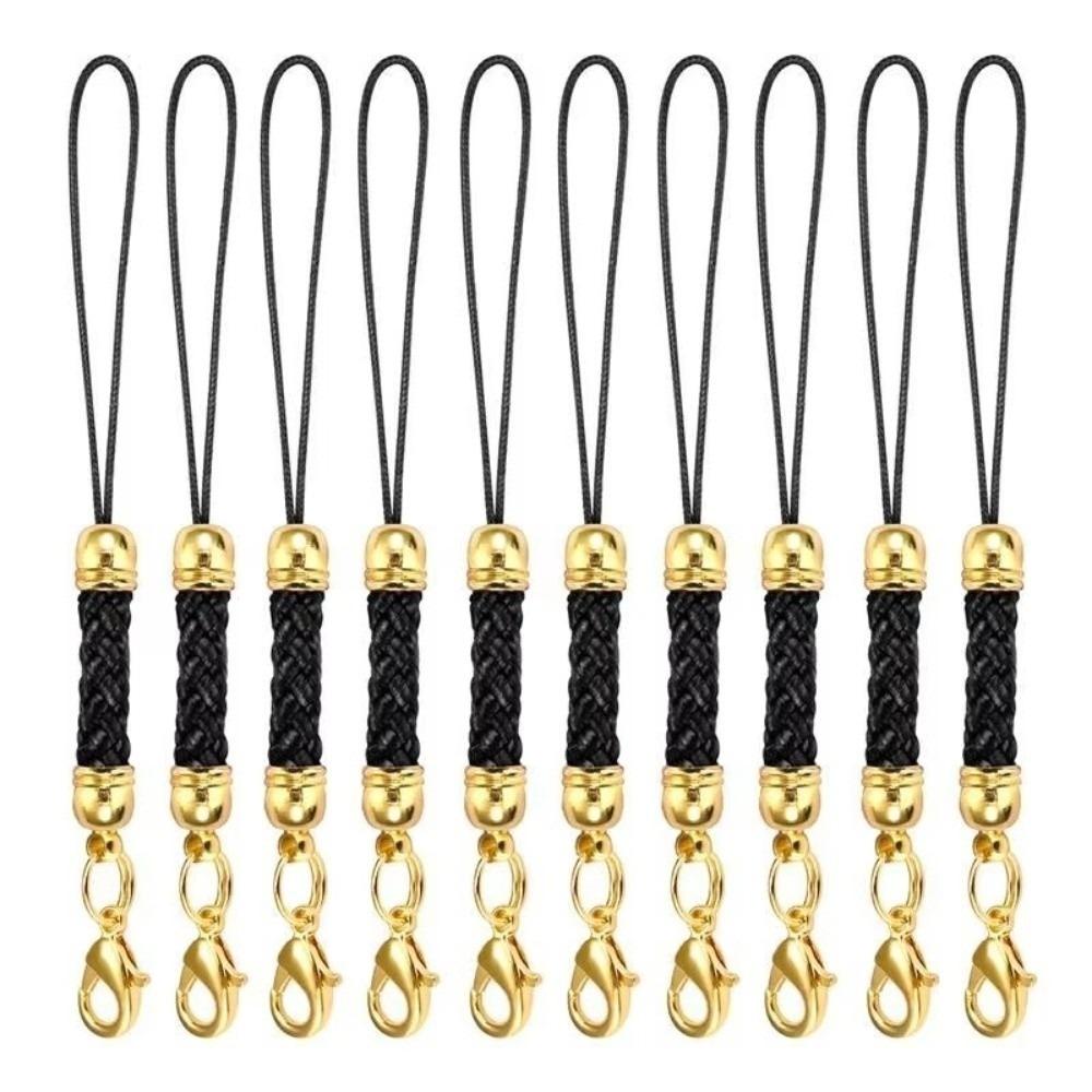 

10PCS Gift DIY Material Accessories Lanyard Multi-Color Lariat Strap Keychain Jump Rings Jewelry Accessories Jewelry Supplies