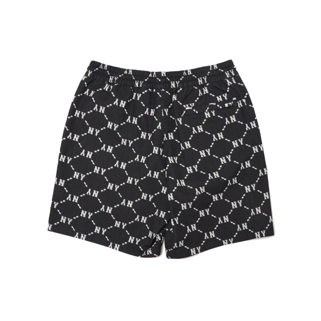 MLB Basic Logo All Over Print Logo Cotton Shorts Unisex shorts Black 3ASMM0323-50BKS