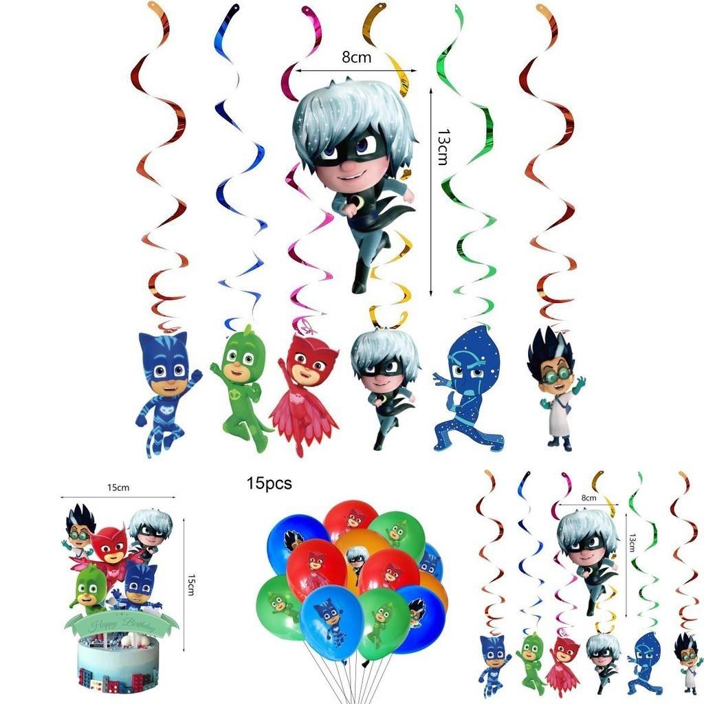 Pj Masks Theme Birthday Party Supplies With Cheerful Decor And Festive Tableware