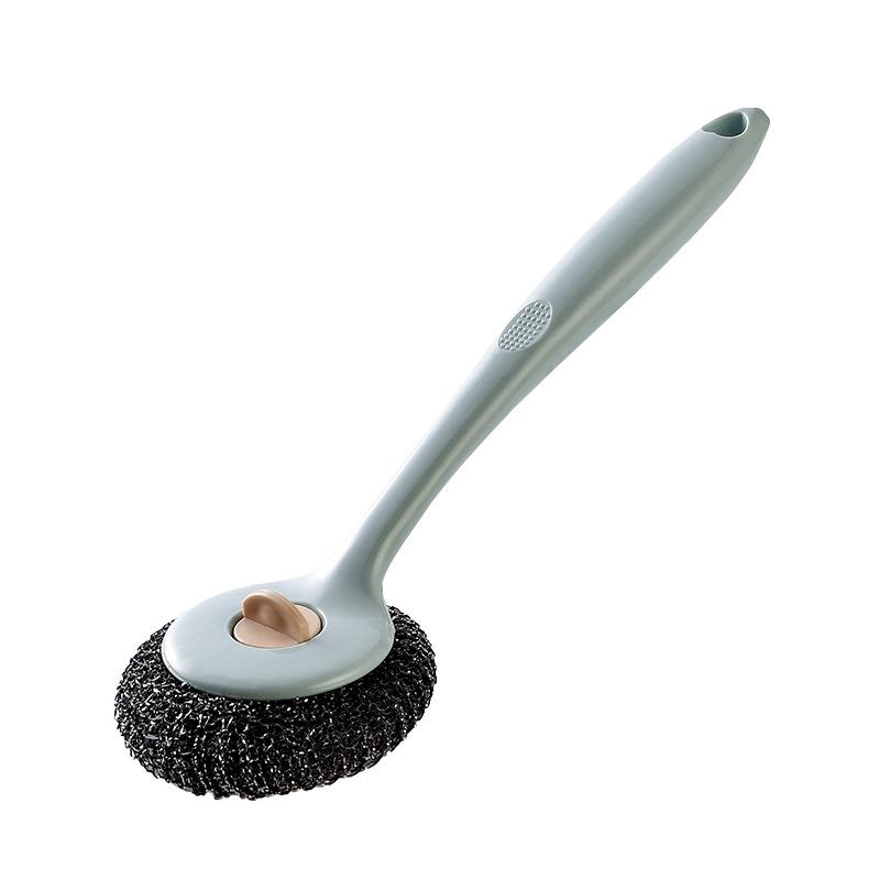 Large-sized Long-handled Kitchen Pot and Dish Cleaning Brush for Home Use