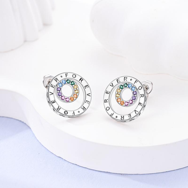 Mula New Copper Butterfly Eyes Earrings Original Stars Ear Studs Jewelry Women Fashion Elegant Giftparty