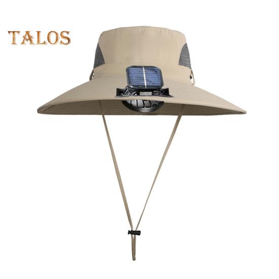 Solar Fan Hat UPF 50+ UV Protection Hat with Detachable Cooling Fan Breathable Men Women Summer Outdoor Activities Fishing Wide Brim Sun Cap