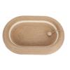 Sisal Cat Scratching Bed with Ball Interactive Ball Round Oval Rest and Scratch Pad Bowl for Home
