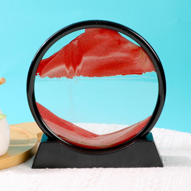 Quicksand Hourglass Ornament: Elegant Living Room, TV Cabinet, or Office Décor – Light Luxury Gift.