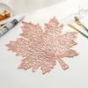 1PCS Maple Leaf Coasters PVC Placemat Waterproof Heat-resistant Dish Mat Pad Skid Insulation Hot Pads Kitchen Items Accessories