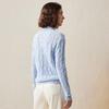 Women's Autumn/Winter Contrast Pure Cashmere Loose Knit Sweater