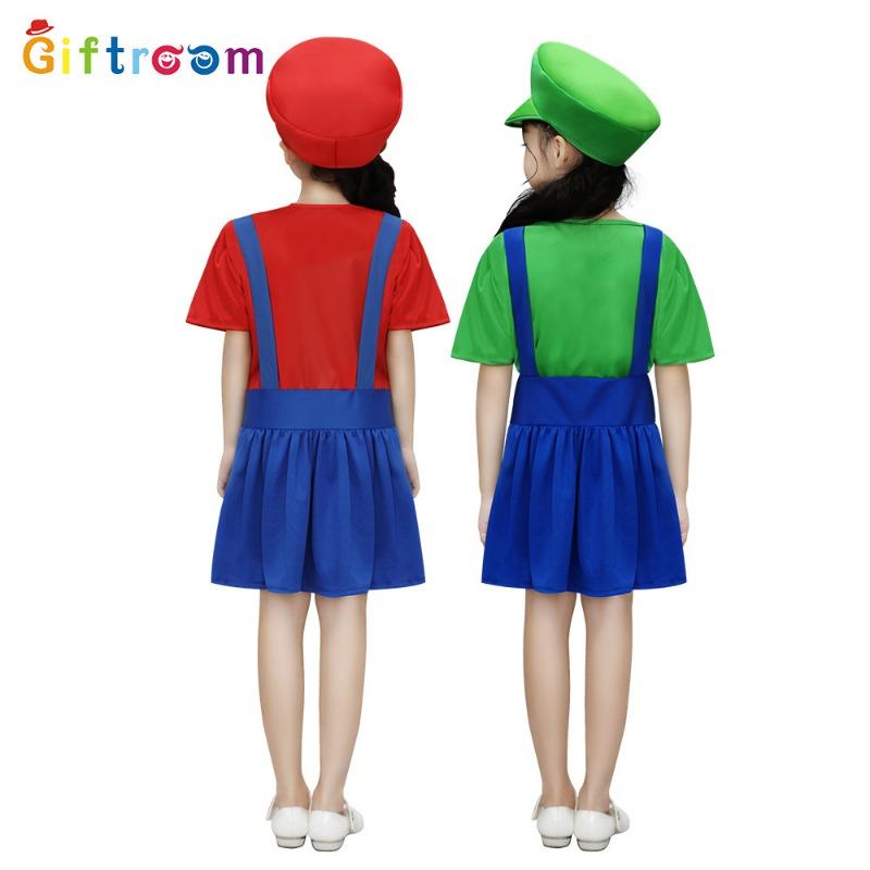 Halloween Children's Costume Mary Cosplay Louie Show Suit Cartoon Super Game Uniform