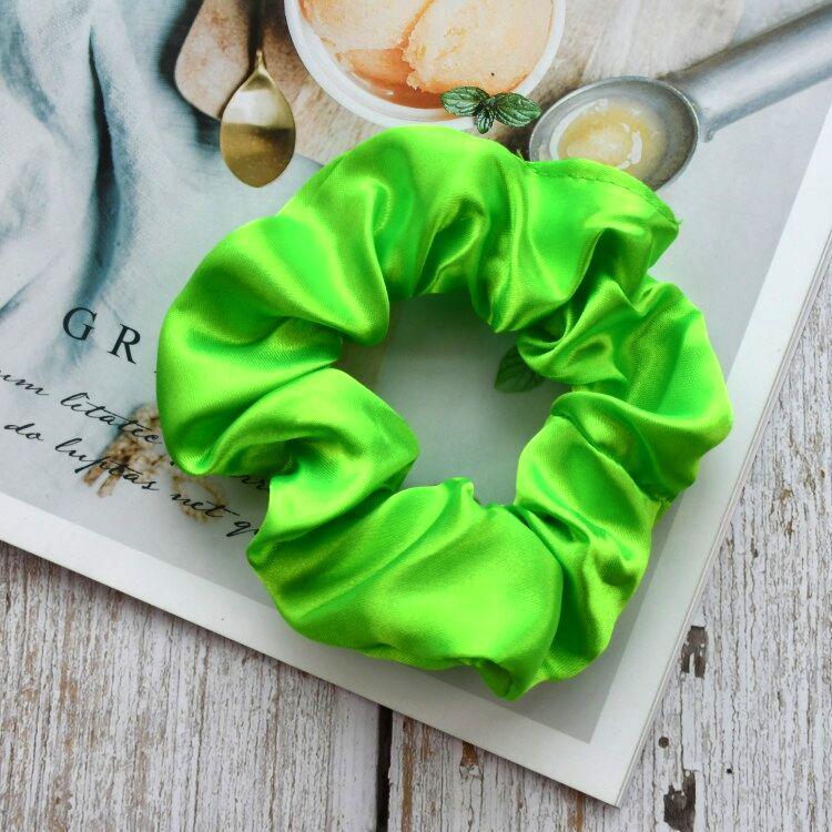 Satin Silk Hair Tie: High-End Women's Rubber Band for Elegant Buns