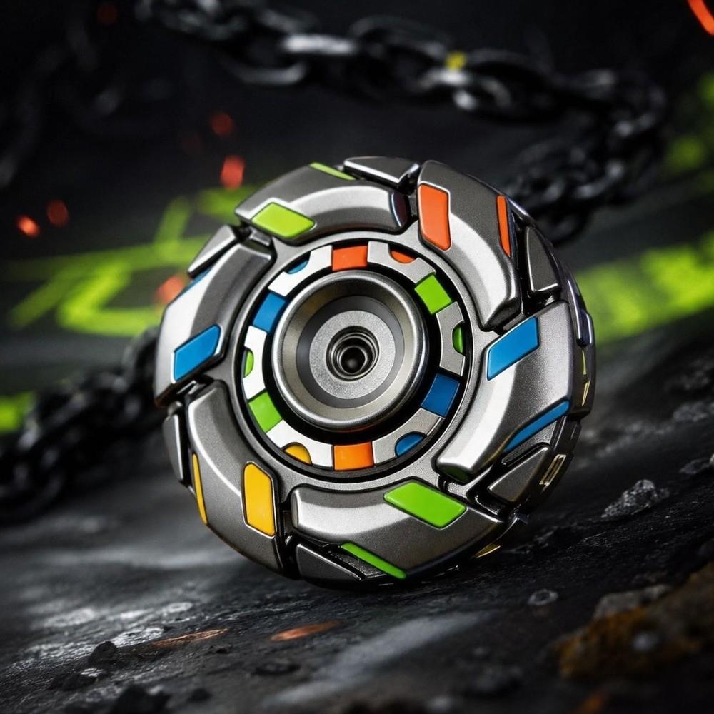 Deformable Gyro Toy Premium Zinc Zinc Alloy Fidget Sliders Adult Spinning Toy Anxiety Relief