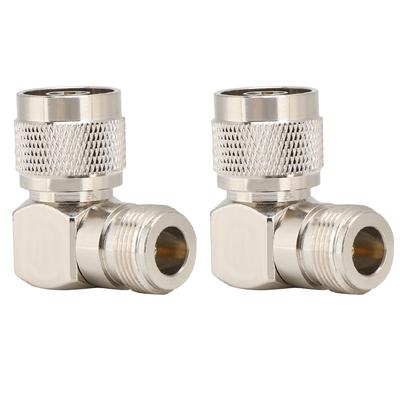 2PCS N Male To N Female Elbow Adapter RF Coaxial Adapter Connector for Radio Antenna