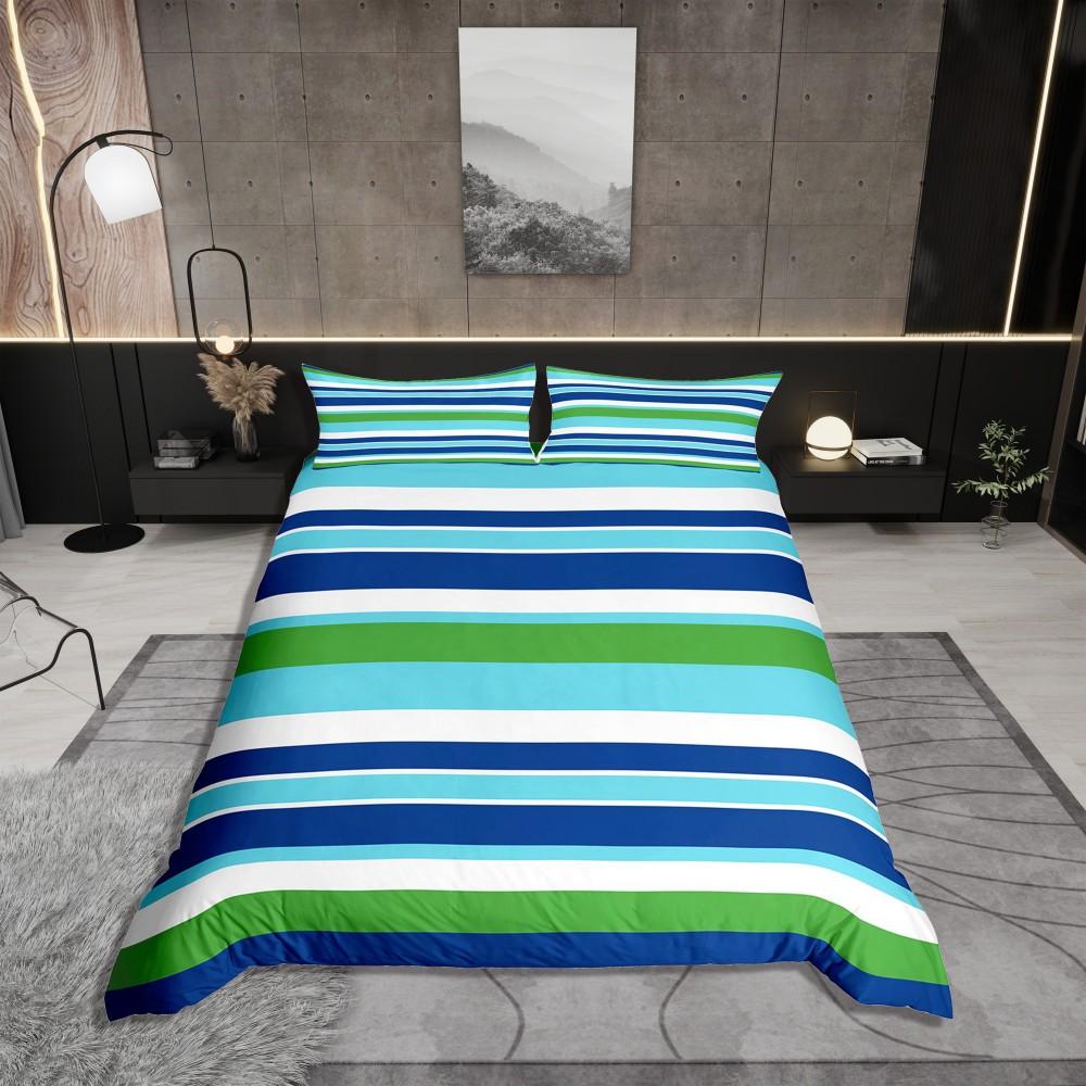 Homewish Adult Chic Watercolor Duvet Cover Set,Gold Oil Printing Artwork Bedding Set,Modern Fashion Abstract Bed Set