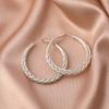 925 Silver Needle Hypoallergenic Large Hoop Earrings for Women Fashion Minimalist 30/40/50mm Earring Jewelry Mother's Day Gift