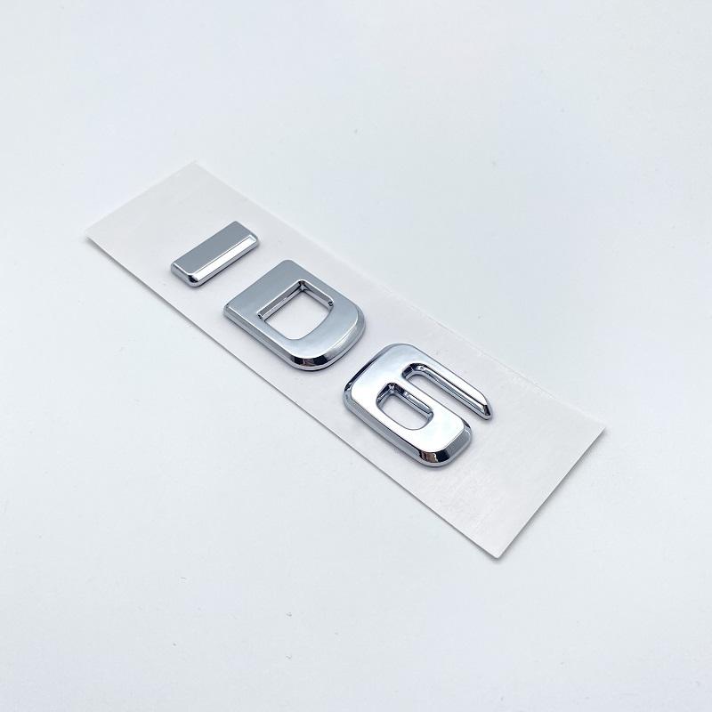 

3D плоские буквы ABS эмблема GTX GTC ID4 ID6 для Volkswagen автомобиля задняя дверь крышка багажника заводская табличка значок логотип наклейка хром silver ID6