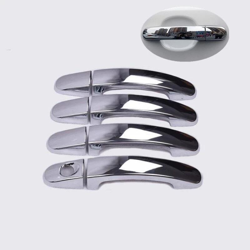 For Ford Focus 2012 2013 2014 2015 2016 2017 2018 ABS Chrome Glossy Black Sticker Car Door Handle Cover Trim Styling Accessories