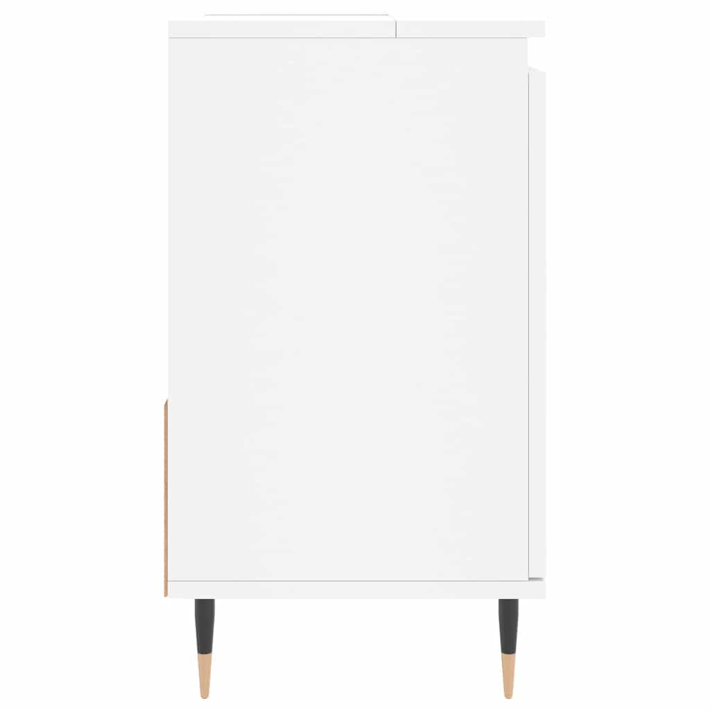 vidaXL Badschrank Weiß 65x33x60 cm Holzwerkstoff