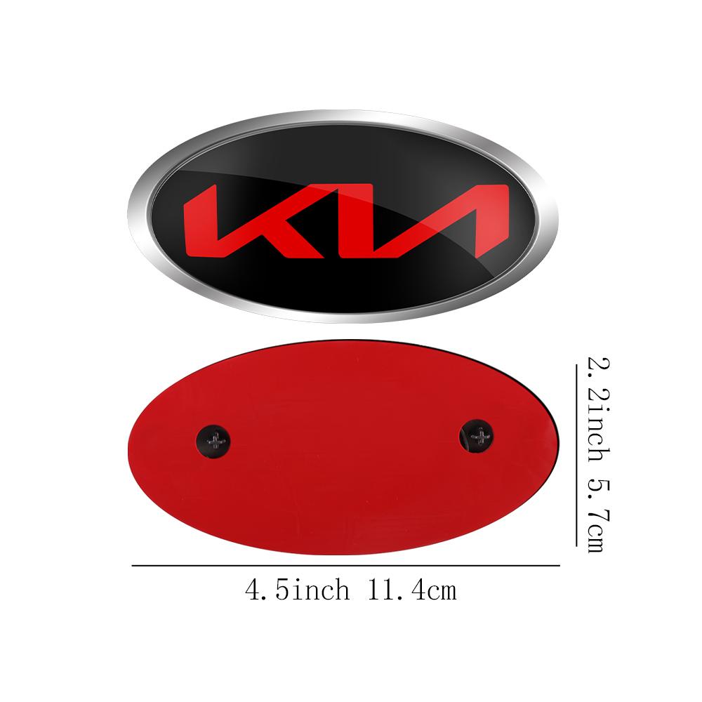 Car Front Hood Emblem Cover Rear Trunk Badge Sticker for KIA Sportage Ceed Sorento Cerato Optima Picanto Rio Soul k5 Stonic Niro