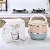 304 Multi-Layer Round Lunch Box - Insulated, Sealed, and Available In One To Four Layers