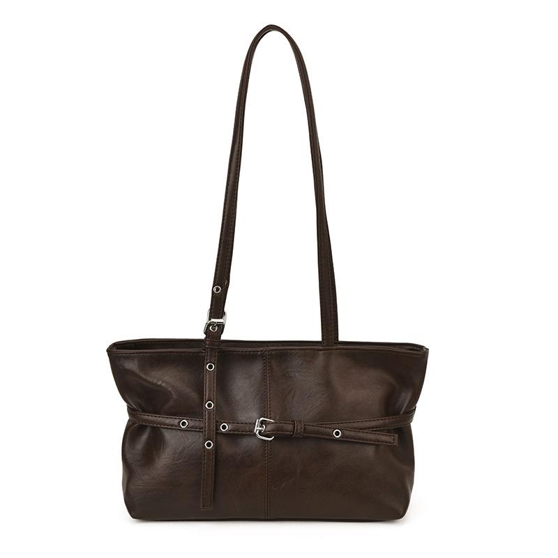 Casual Single-shoulder Bag, Large-capacity Commuter Tote Bag, Fashionable and Simple Underarm Bag