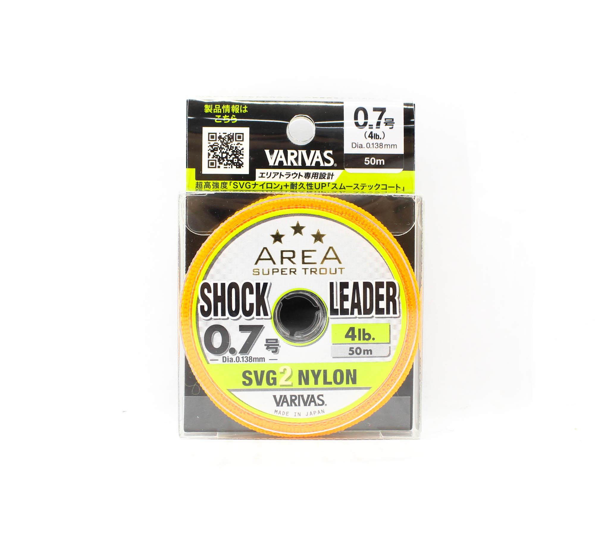 

Varivas Нейлоновая леска Super Trout Area SVG2 Shock Leader 50м 4lb (9789) чистый