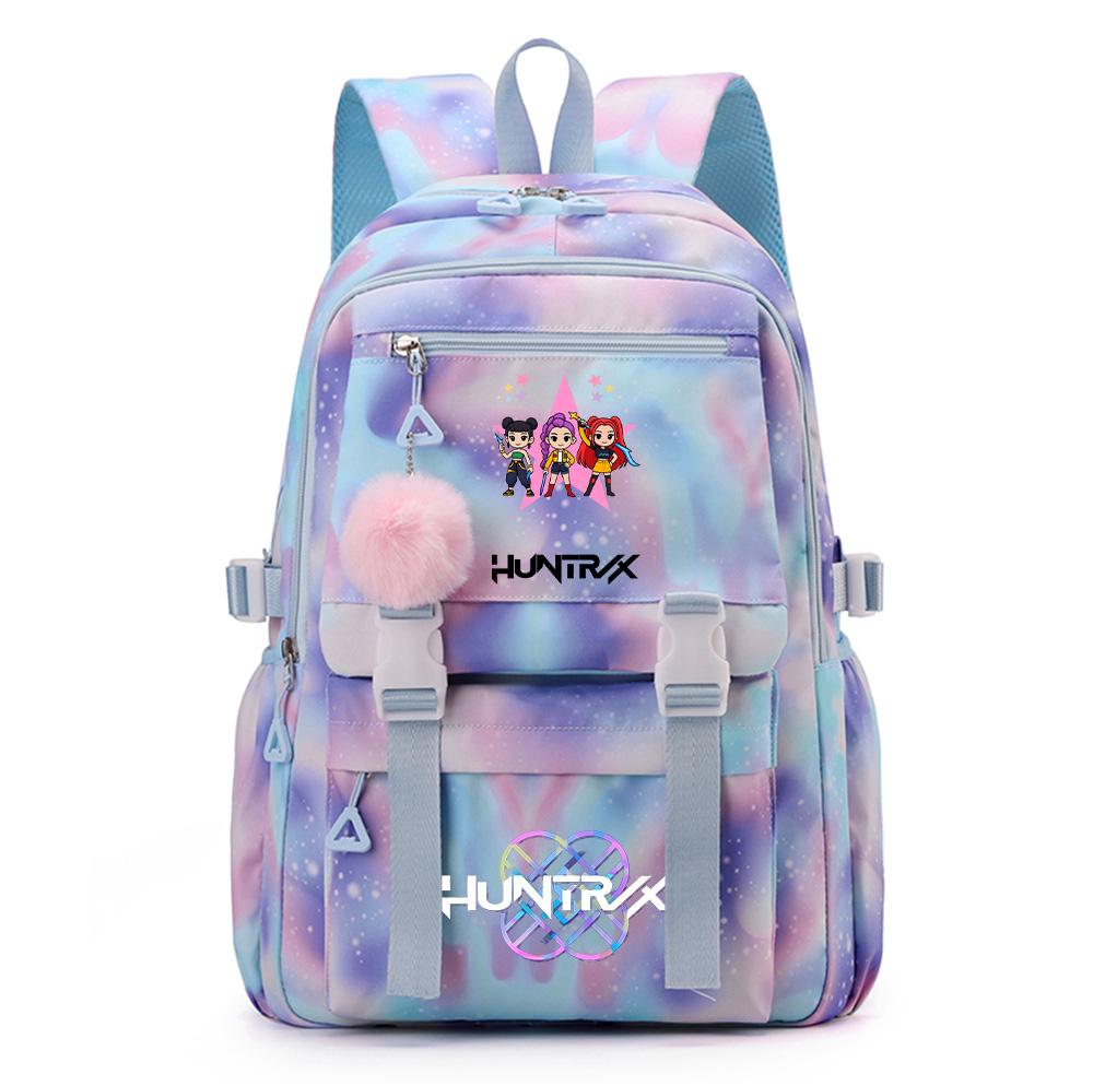 Cartoon Demon Hunters Printed Backpack Schoolbag for Teenager Student Girl Boy Bookbag Large Capacity Waterproof Travel Bag Mochila