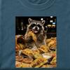 Raccoon Taco T-Shirt, Funny Animal Graphic Tee, Unisex Casual Top