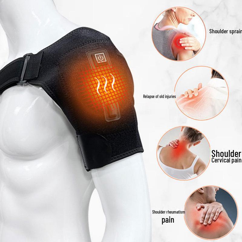 USB Electric Heating Shoulder Pads with Wormwood Hot Compress for Men and Women - Therapeutic Warmth for Shoulder Joints