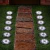 12x Solar Garden Lamp Ground Lamps LED Disc with Sensor