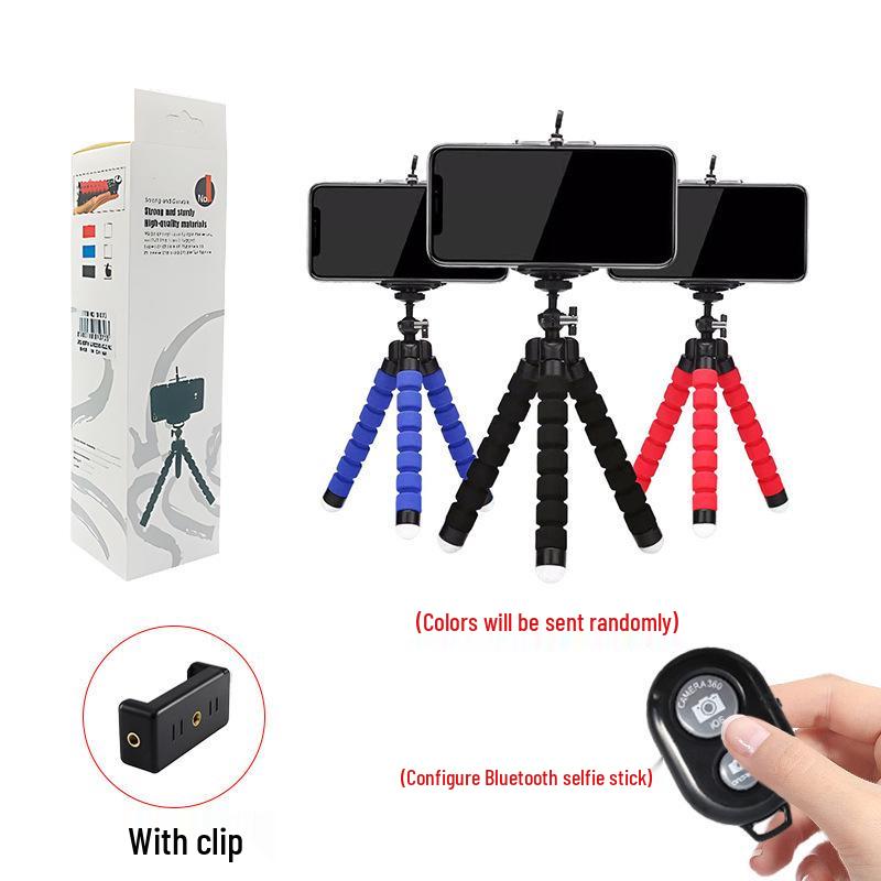 Octopus Mobile Phone Stand: Multi-Function Selfie, Live Photo Mini Tripod