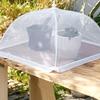 Foldable Food Cover Umbrella Mesh Fly Proof Food Cover Dustproof Dining Table Food Protector for Rice Vegetables Picnic Kitchen