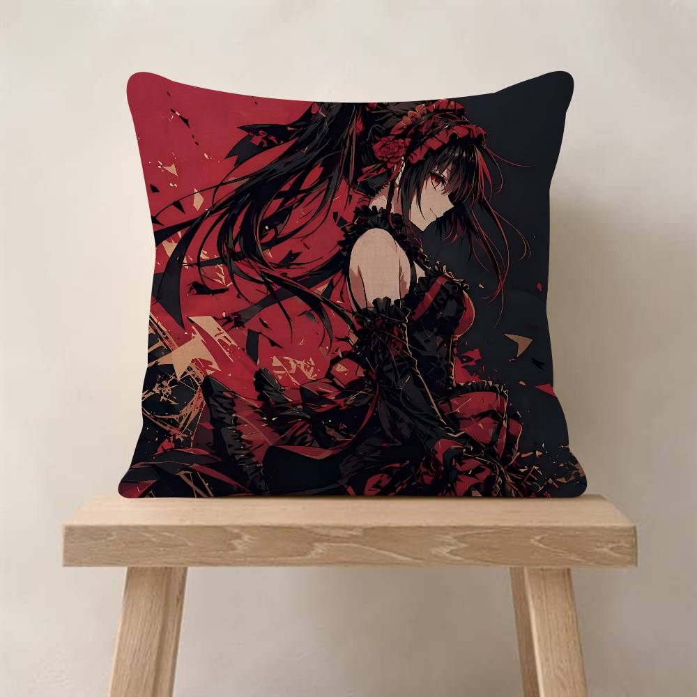 Anime DATE A LIVE Cushion Cover Car Throw Pillow Case For Sofa Car Christmas Gift