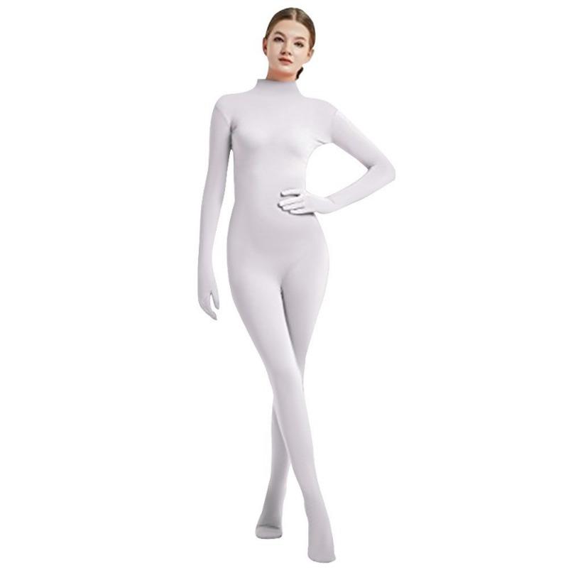 Solid Color Dance Clothes Stage New Women's Models with Hands and Feet Onesie Tights Stage