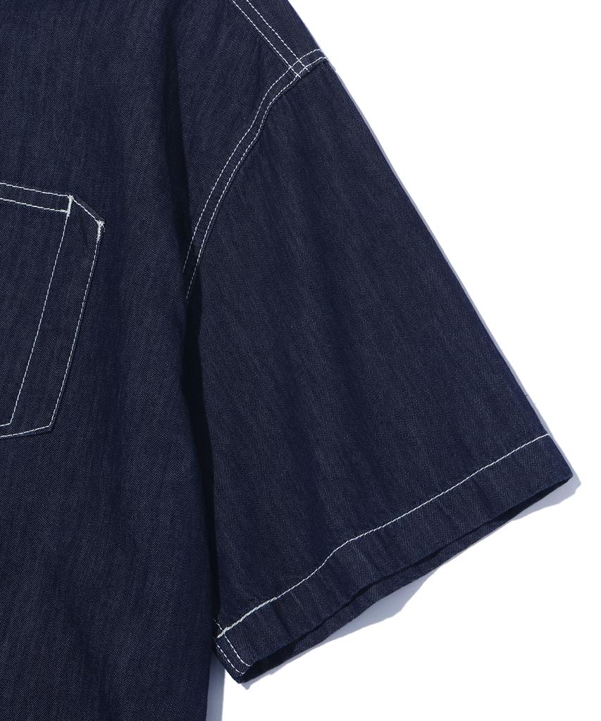 DISTN9NE One-Pocket Denim Short Sleeve Shirt Lq2Yu346_Vintage