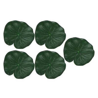 5 Pcs Artificial Simulation Lotus Leaves Floating Landscaping Plants for Dance Props Aquarium