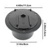 RV Plug Cover, RV Power Cord Cover | Black RV Cord Hatch Cover with