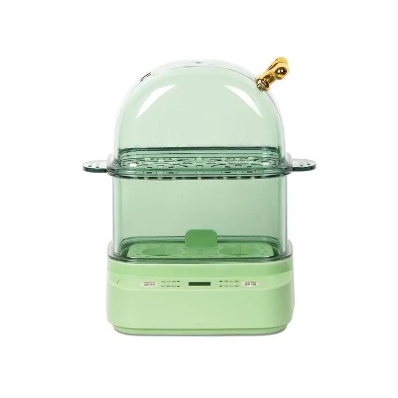 120W Electric Egg Boiler Smart Steamer Timing Egg Cooker Mini Breakfast Machine 2 Eggs Portable Steamer Automatic Power Off 220V