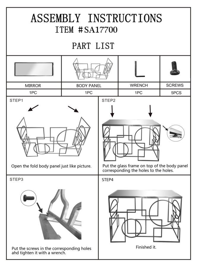 Console Marie Cm 120X41X81