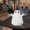 Halloween Spooky Resin Ghost Statue Cute Finger Ghost Ornaments Rock Spooky Resin Statue for Gift Props Tabletop Halloween Decor