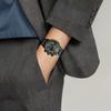 Citizen Eco-Drive Serie Grüner Zeiger Tief Wasserdicht Sport Mode Quarzwerk Edelstahl Uhr Herrenuhren schwarz silber CC3075-80E