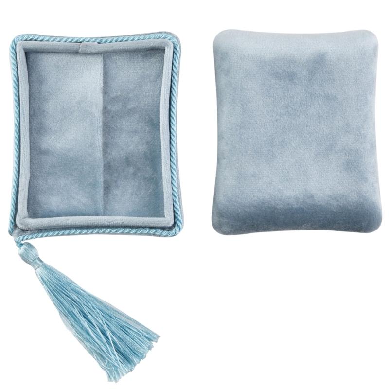 Velvety Jewelry Box Portable Travel Case Organizers with Multi Layer Compartments for Rings Necklaces Earrings