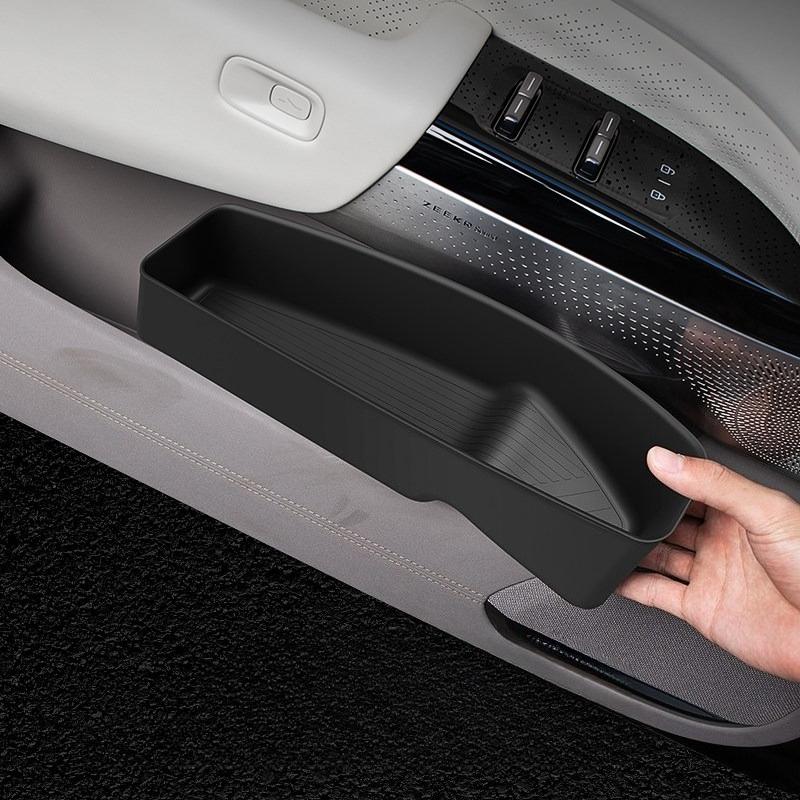 For ZEEKR 7X Car Door Slot Storage Box Organizer Front Rear Door Trays Car Door Under compartment Storage Box Interior Accessory