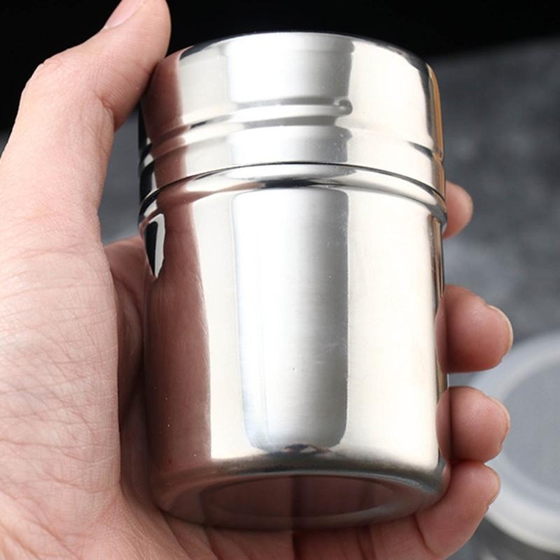 Seasoning Jar Seasoning Box Easy To Use Spices Jar Spices Tins Spices Container with Lid 304StainIess Steel Material
