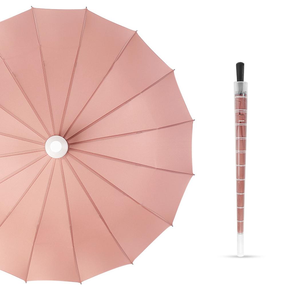 Long Handle Automatic Umbrellas 16 Ribs Rainbow Golf Umbrella Premium Large Sun Protection Outdoor Umbrella For Travel Camping