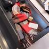 Sciarpa in lana pashmina 100% cashmere invernale per donna, scialli e stole spessi e caldi, sciarpa da donna con nappe e sciarpa