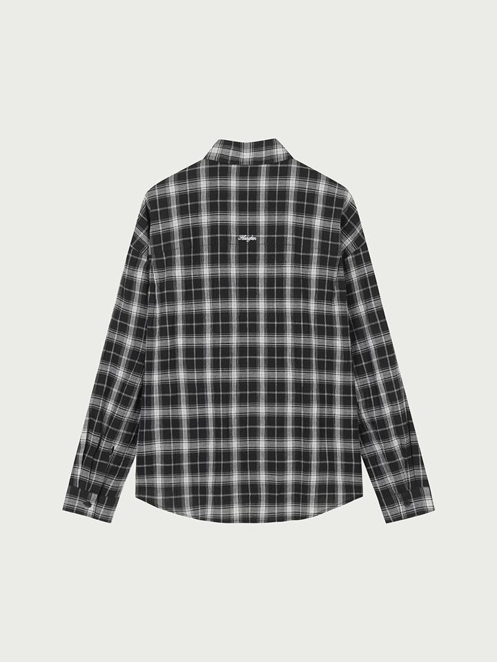 HANGTEN Women'S One Pocket Check Long Shirt_100(10570-120-402-68)
