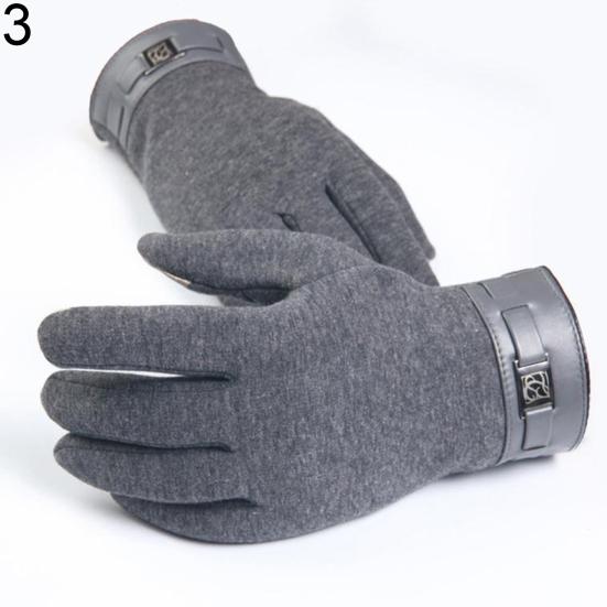 Men Warm Full Finger Smartphone Touch Screen Gloves Bicycle Mittens Xmas Gift