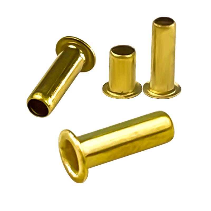 Laiya Qin Hollow Brass Rivets 2.5/3/3.5mm - Metal Eyelets with Round Head