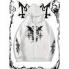 Men's Gothic Hoodie, a Fashionable Streetwear Choice for Casual Occasions, Perfectly Matches with Fashionable Clothing